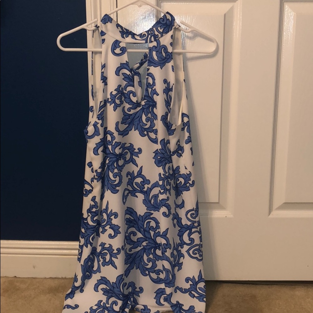 Floral halter dress